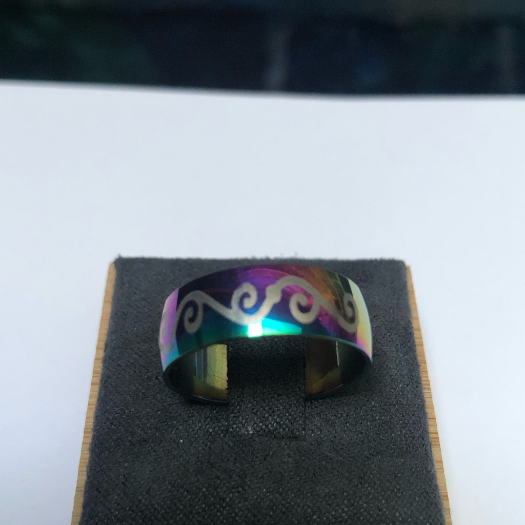 Multi Colored Swirl Ring